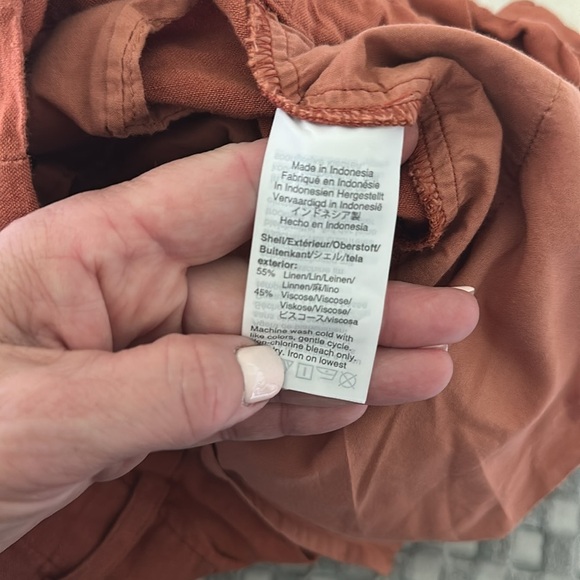 Madewell Rusty Brown Chinos Relaxed Fit High-Waisted - Picture 6 of 9